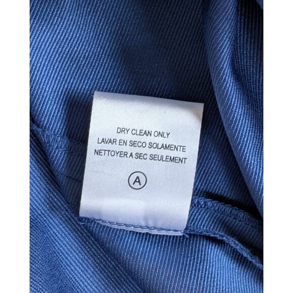 Sachin & Babi Sheath Dress Small Blue Black Colorblock Tiered Ruffled Sleeveless - Picture 12 of 12